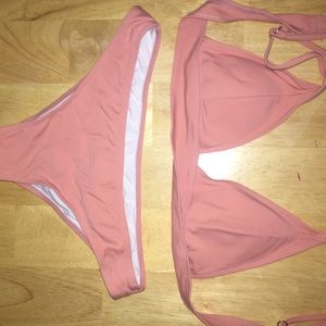 zaful L nude pink bikini